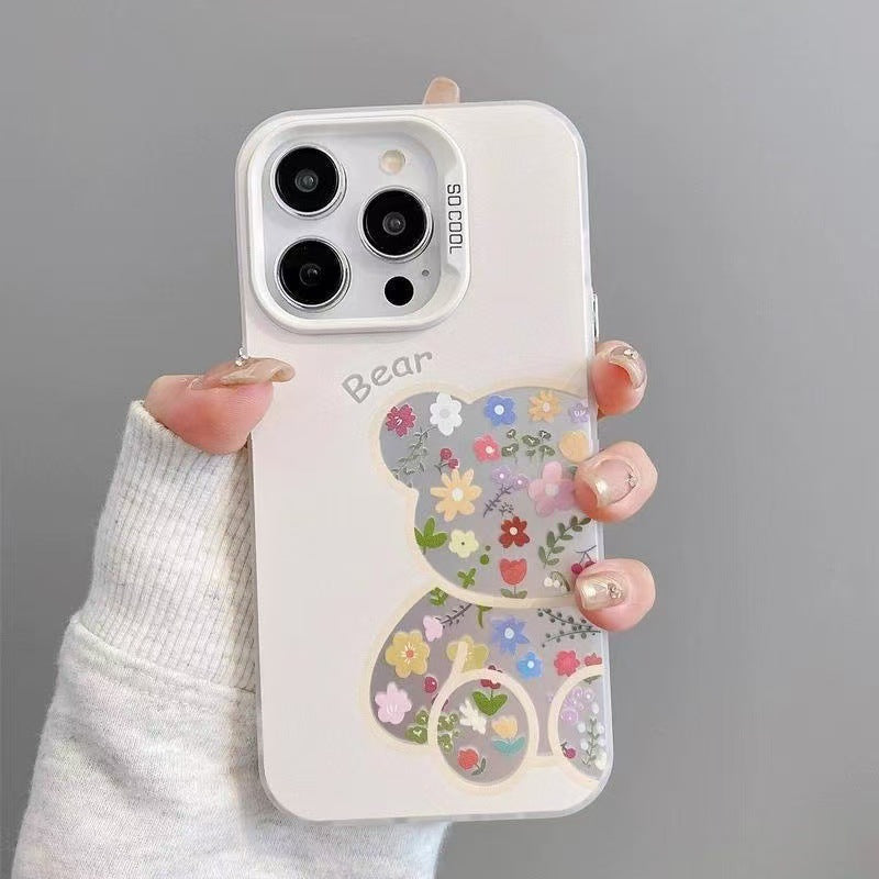 Floral and animal-shaped Apple phone cases
