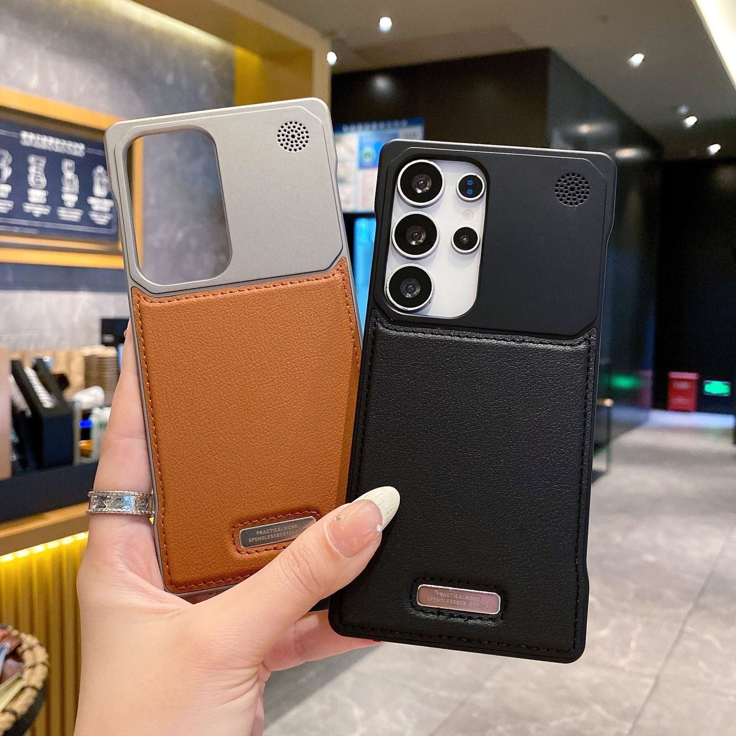 Borderless Aromatherapy Leather Magnetic Samsung Phone Case