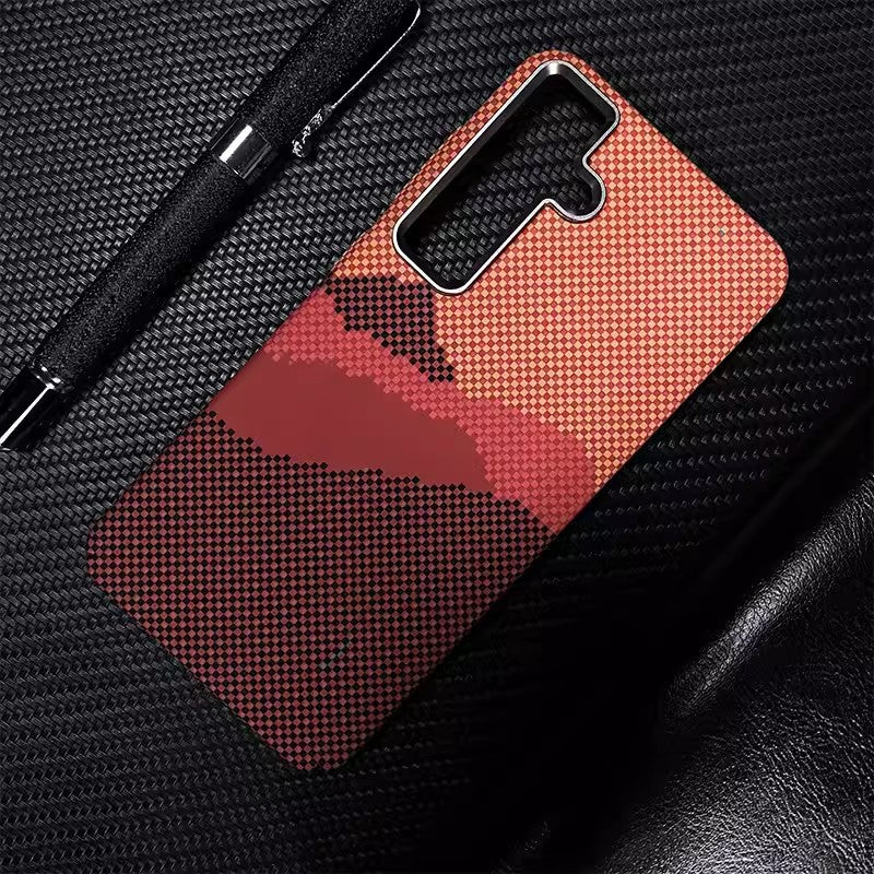 Luminous Kevlar Carbon Fiber Magnetic Samsung Phone Case