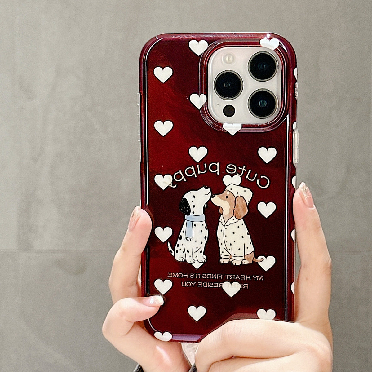 Cute Puppy Acrylic iPhone Case