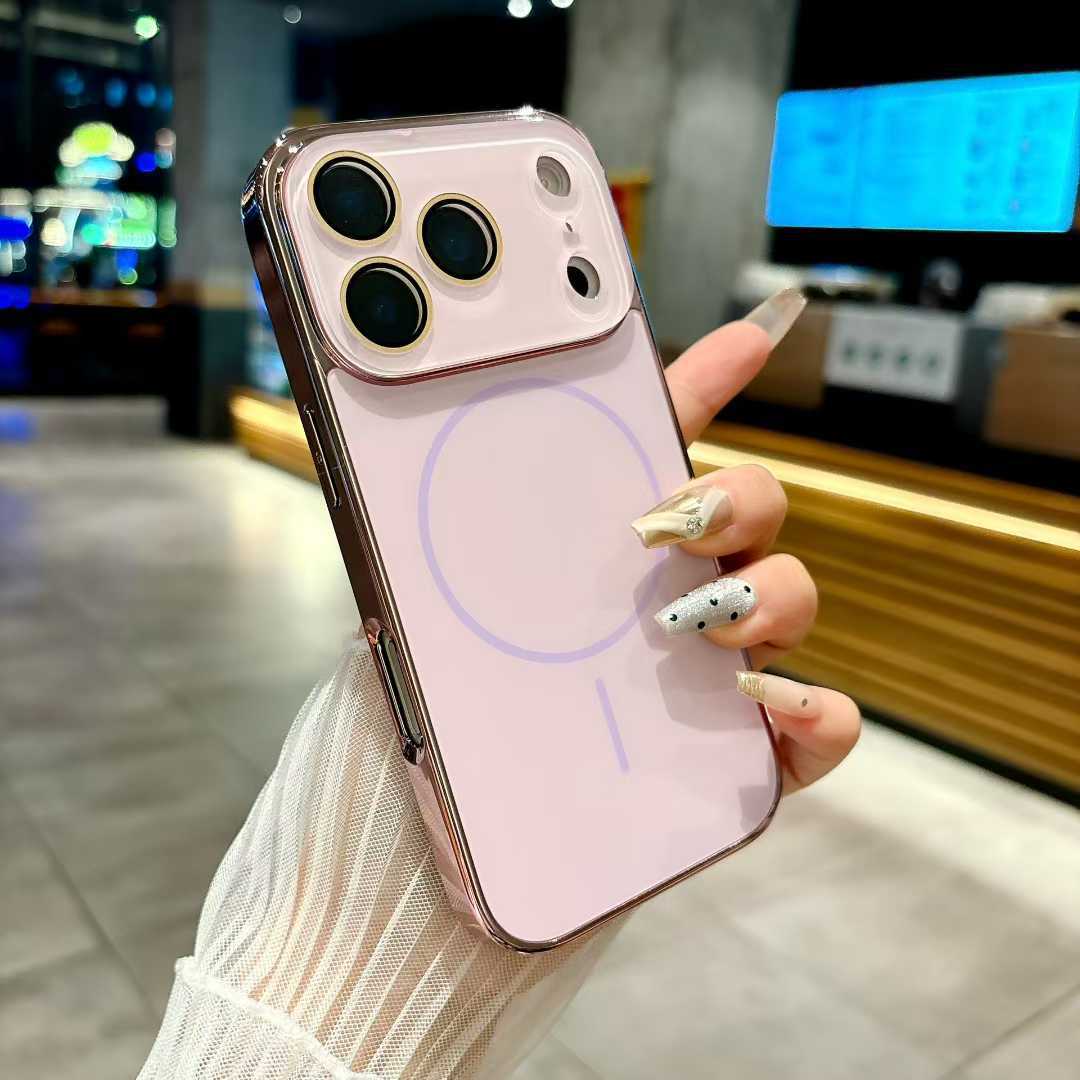 Nano-fine circle strong magnetic frosted Apple phone case