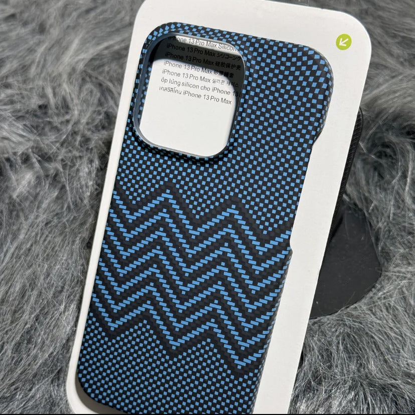 Kevlar texture half-covered iPhone case