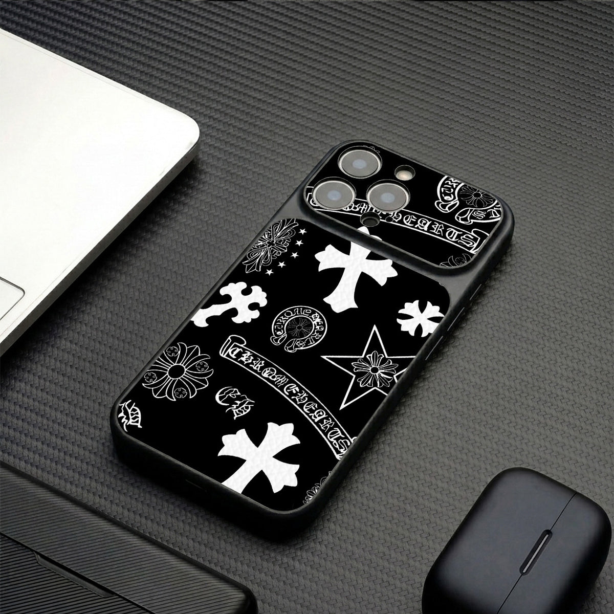 Cross pattern Apple phone case