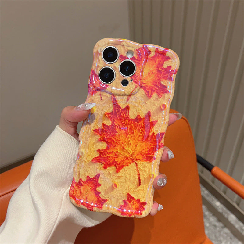 Fashion oil painting flower iPhone case