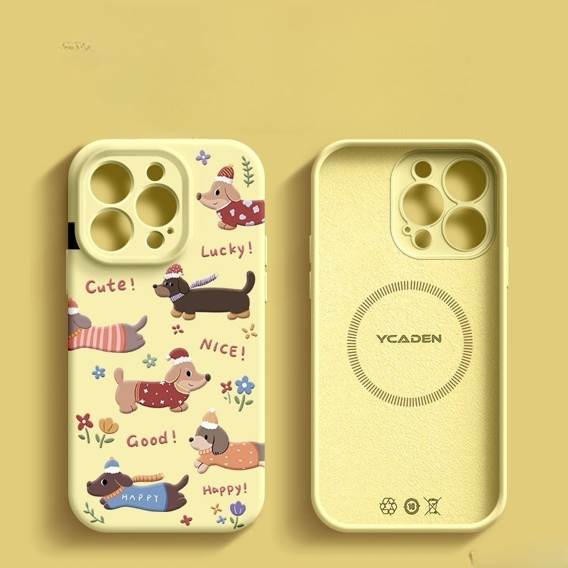Cute Puppy Magnetic iPhone Case