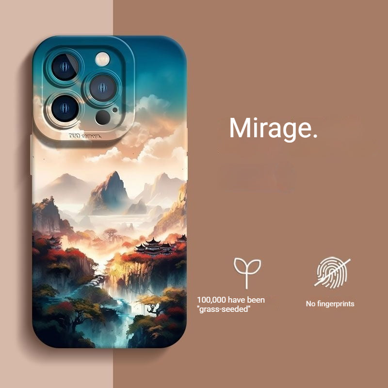 Landscape oil painting Apple phone case