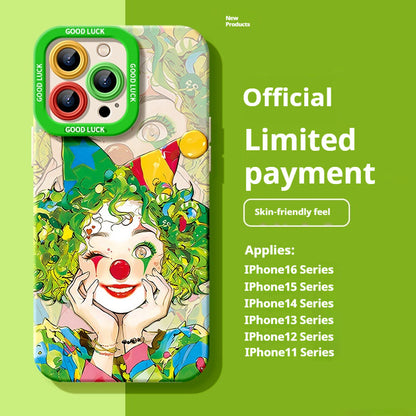 Super popular clown niche all-inclusive anti-fall iPhone case