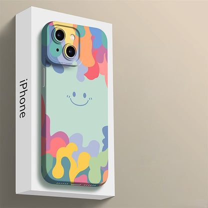 Cute smiling face iPhone case