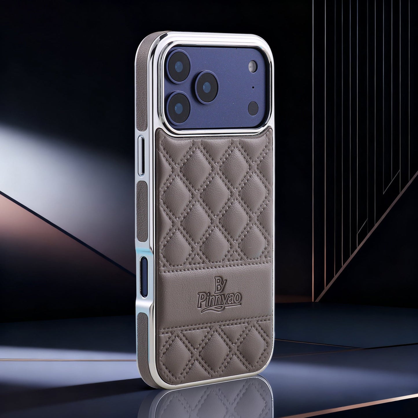 Leather three-sided Apple phone case