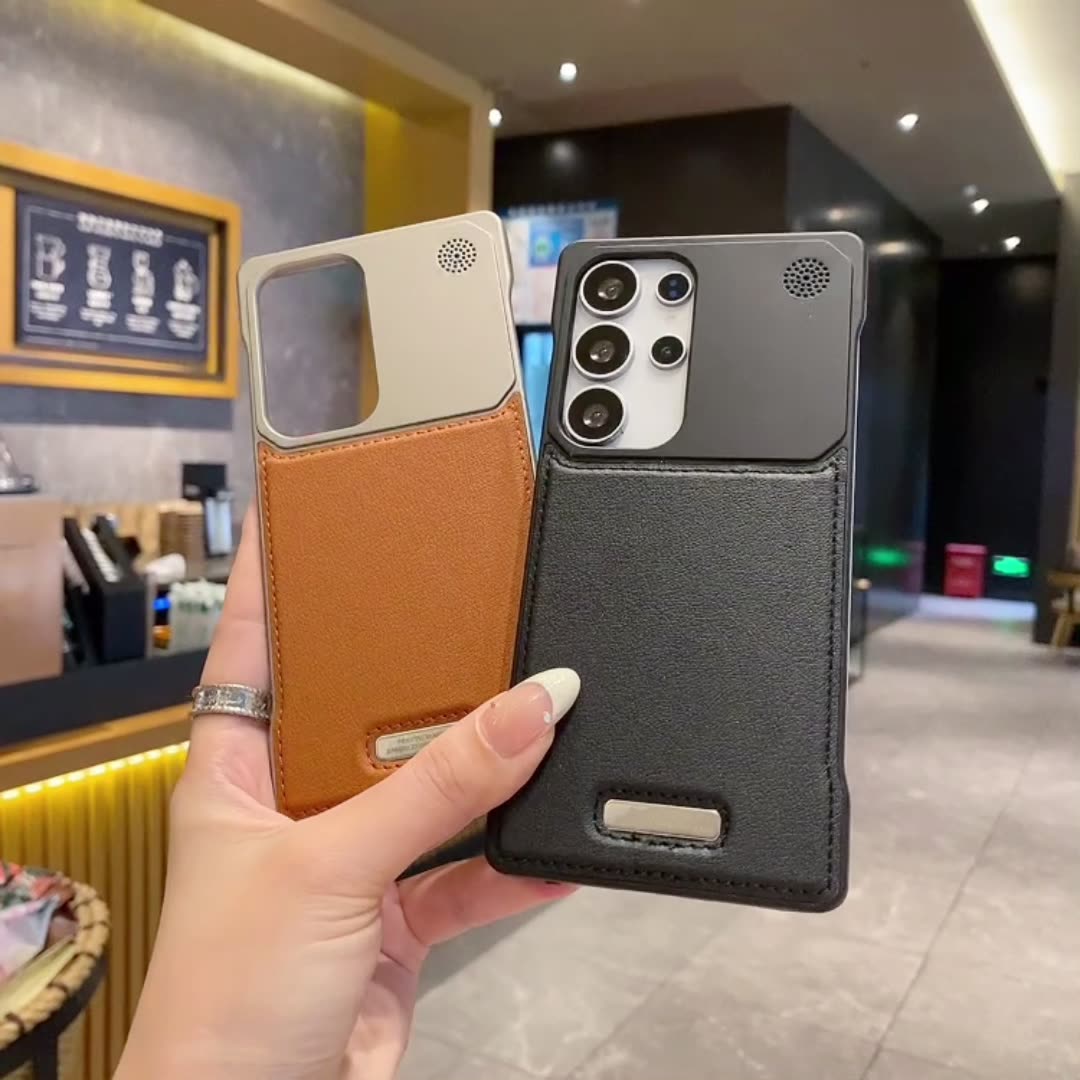 Borderless Aromatherapy Leather Magnetic Samsung Phone Case