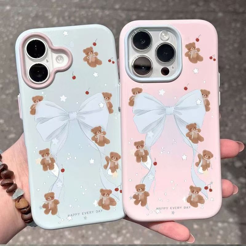 Bear bow Apple phone case