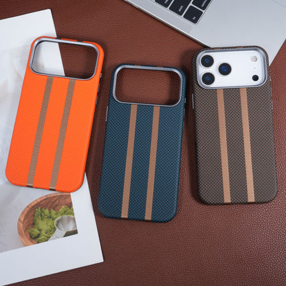 Sports car style gold shield magnetic leather Apple phone case
