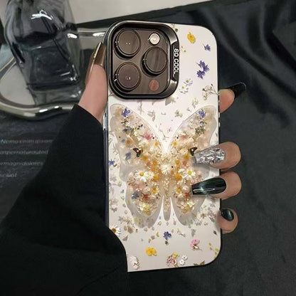 Artistic Floral Butterfly Apple Phone Case