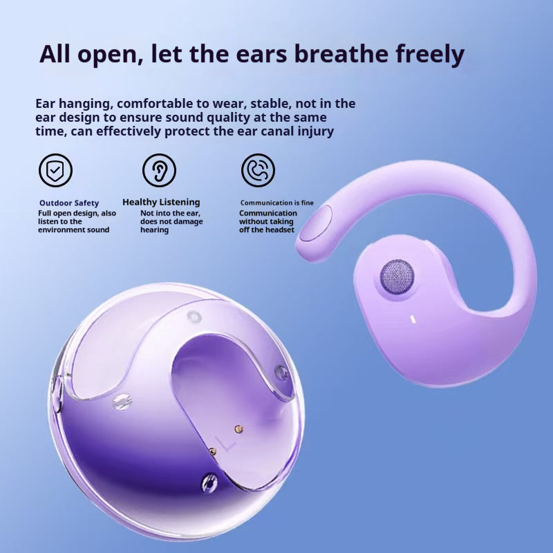 Small coconut ball translation bluetooth headset wireless ear hanging type