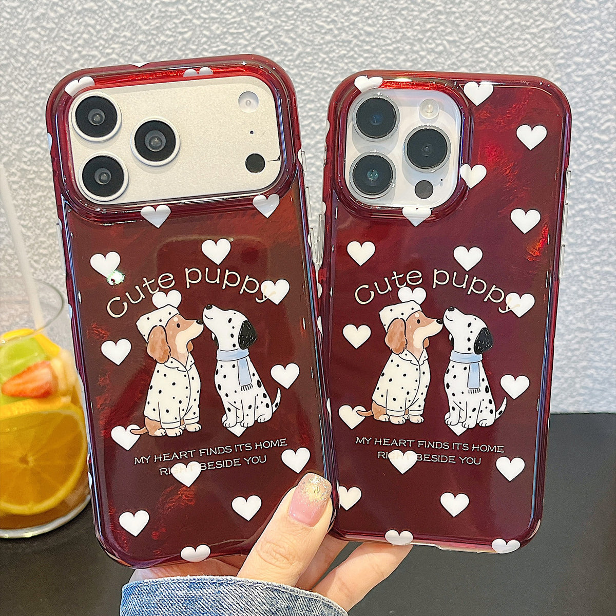 Cute Puppy Acrylic iPhone Case