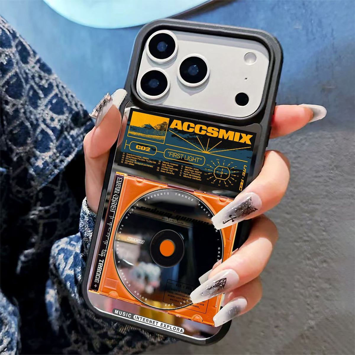 Creative music record player Apple phone case