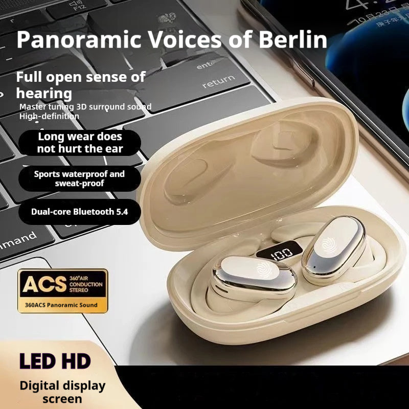 360 degree rotating ear-hook wireless Bluetooth headset