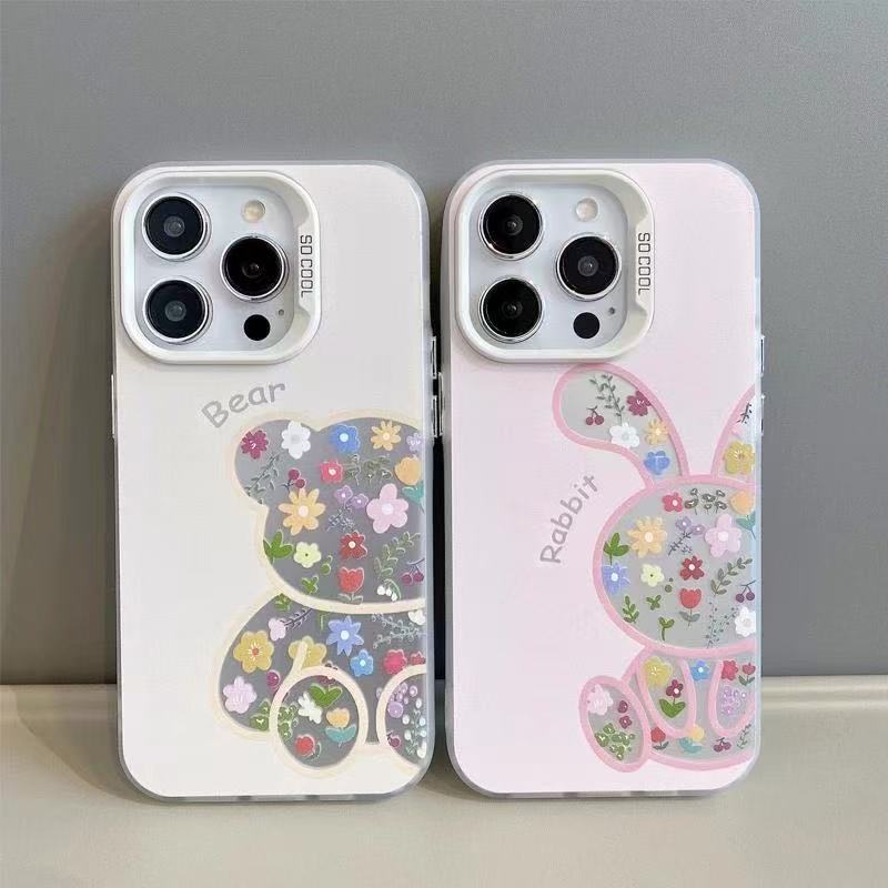 Floral and animal-shaped Apple phone cases