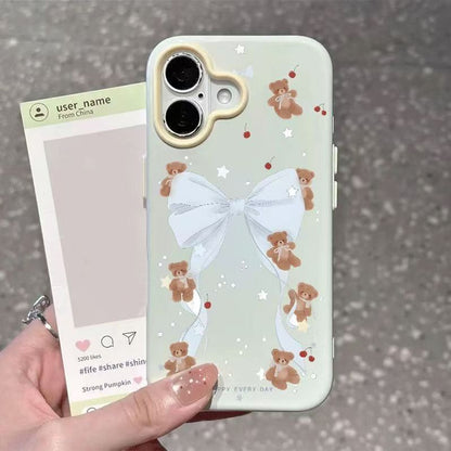Bear bow Apple phone case