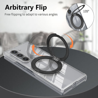 Transparent magnetic rotating ring Samsung Z Fold phone case