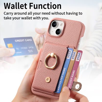 iPhone Lychee Pattern Wallet Case