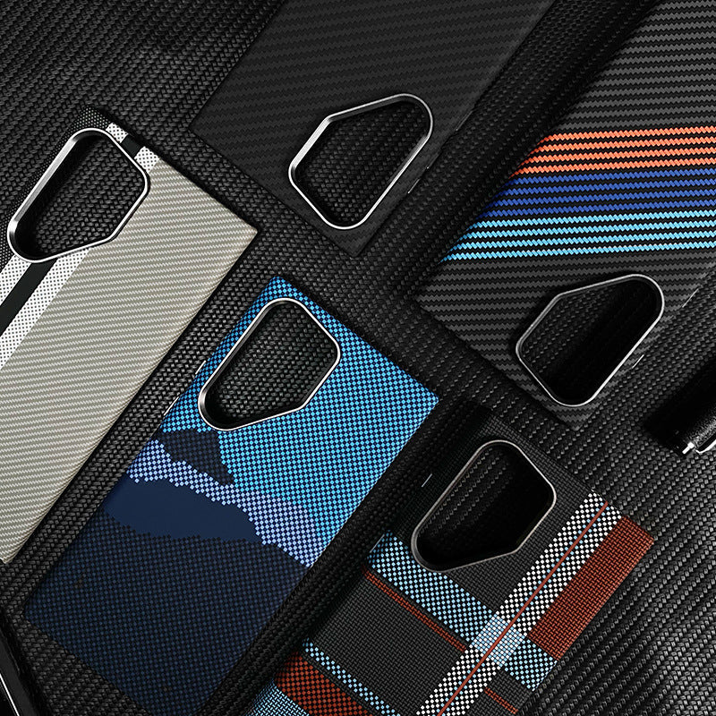 Luminous Kevlar Carbon Fiber Magnetic Samsung Phone Case