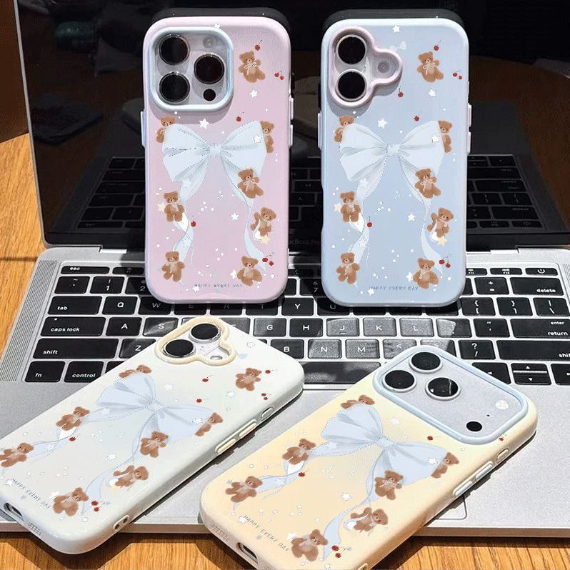 Bear bow Apple phone case