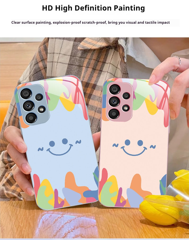 Cute smiley face Samsung phone case