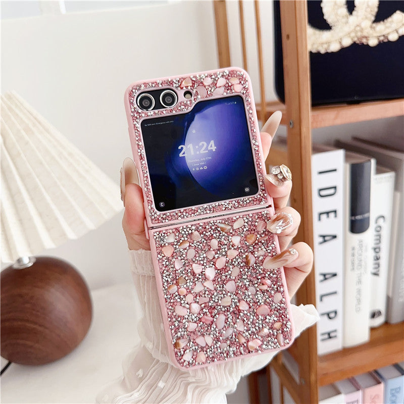 Diamond powder Samsung Z Flip phone case