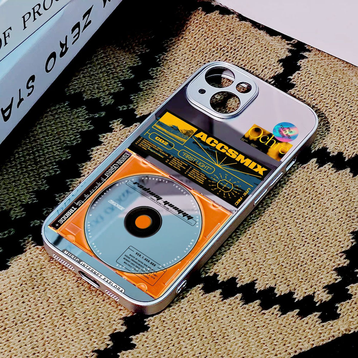 Creative music record player Apple phone case