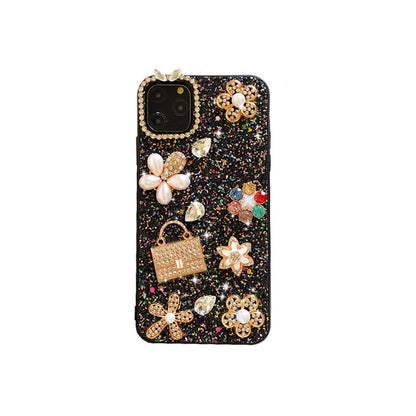 Fashion Glitter Flower iPhone Case