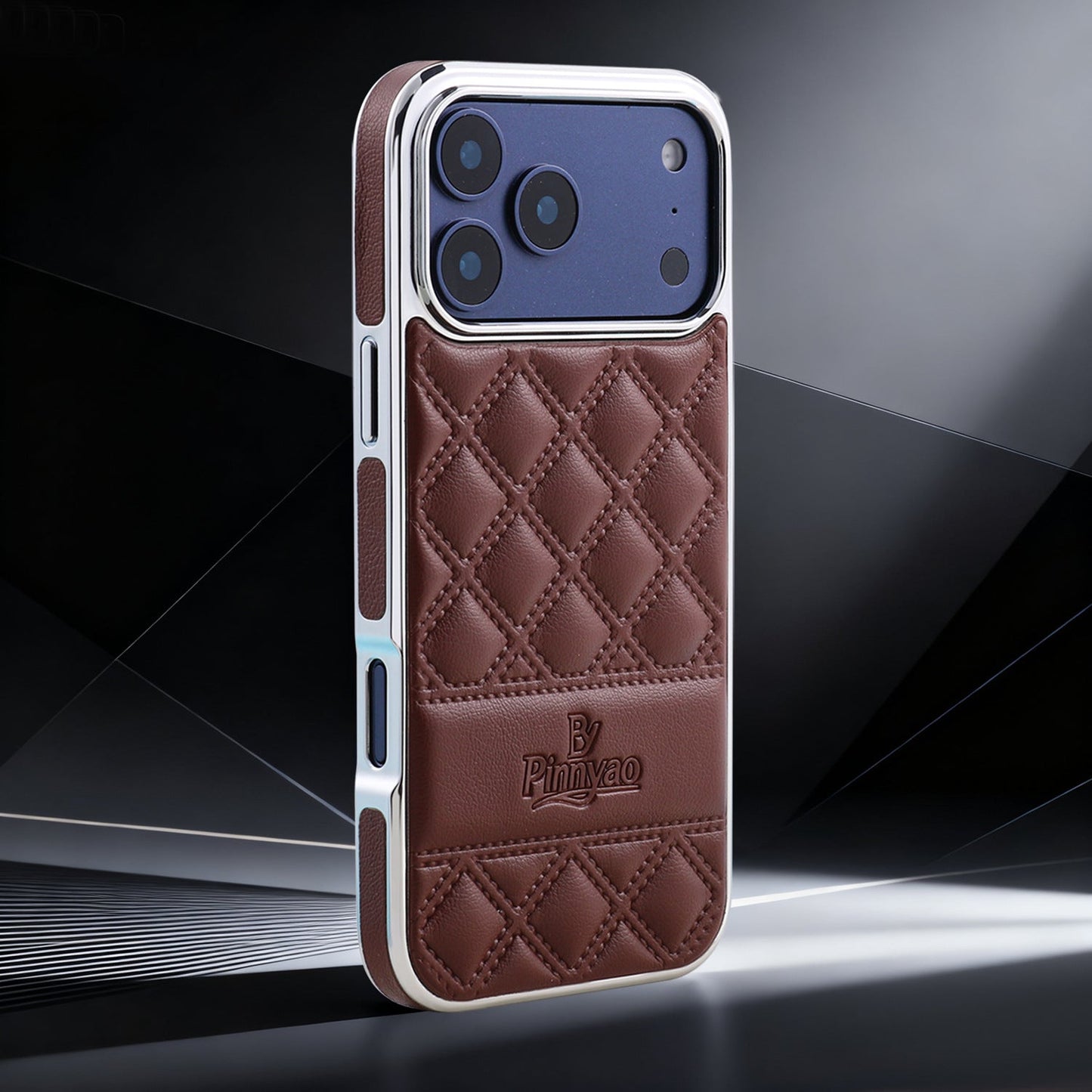 Leather three-sided Apple phone case