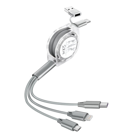 Creative gift three-in-one multi-function charging cable