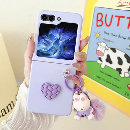 Diamond Heart Cartoon Samsung Z Flip Phone Case