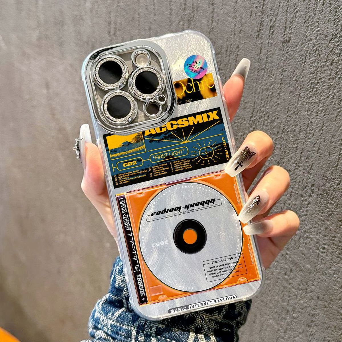 Creative music record player Apple phone case
