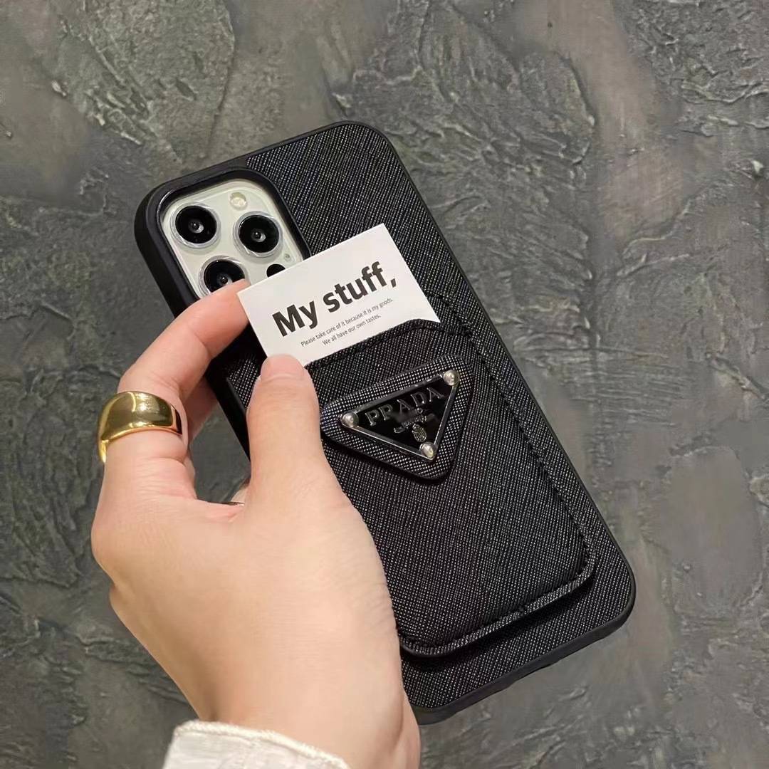 Fashionable Litchi Texture Card Insert iPhone Case