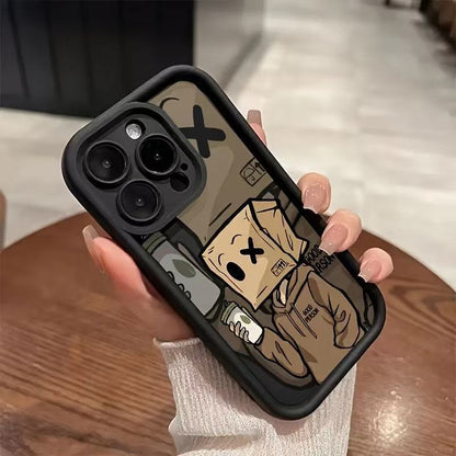 Cardboard Box Character Apple phone case