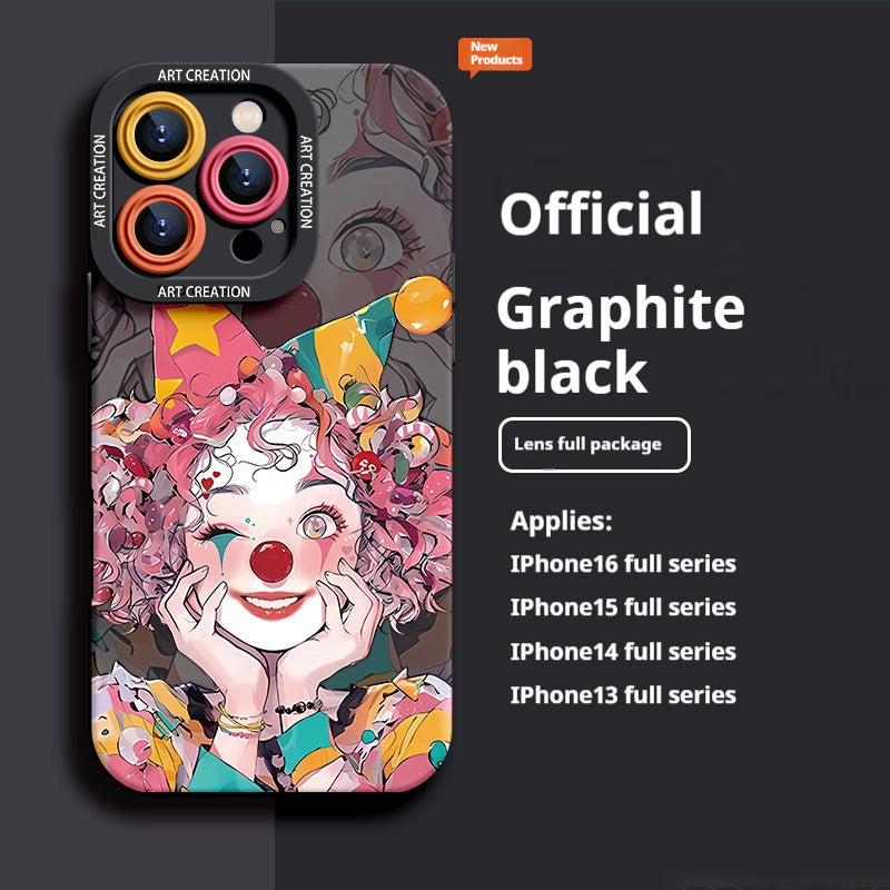 Super popular clown niche all-inclusive anti-fall iPhone case