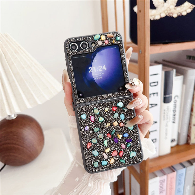 Diamond powder Samsung Z Flip phone case