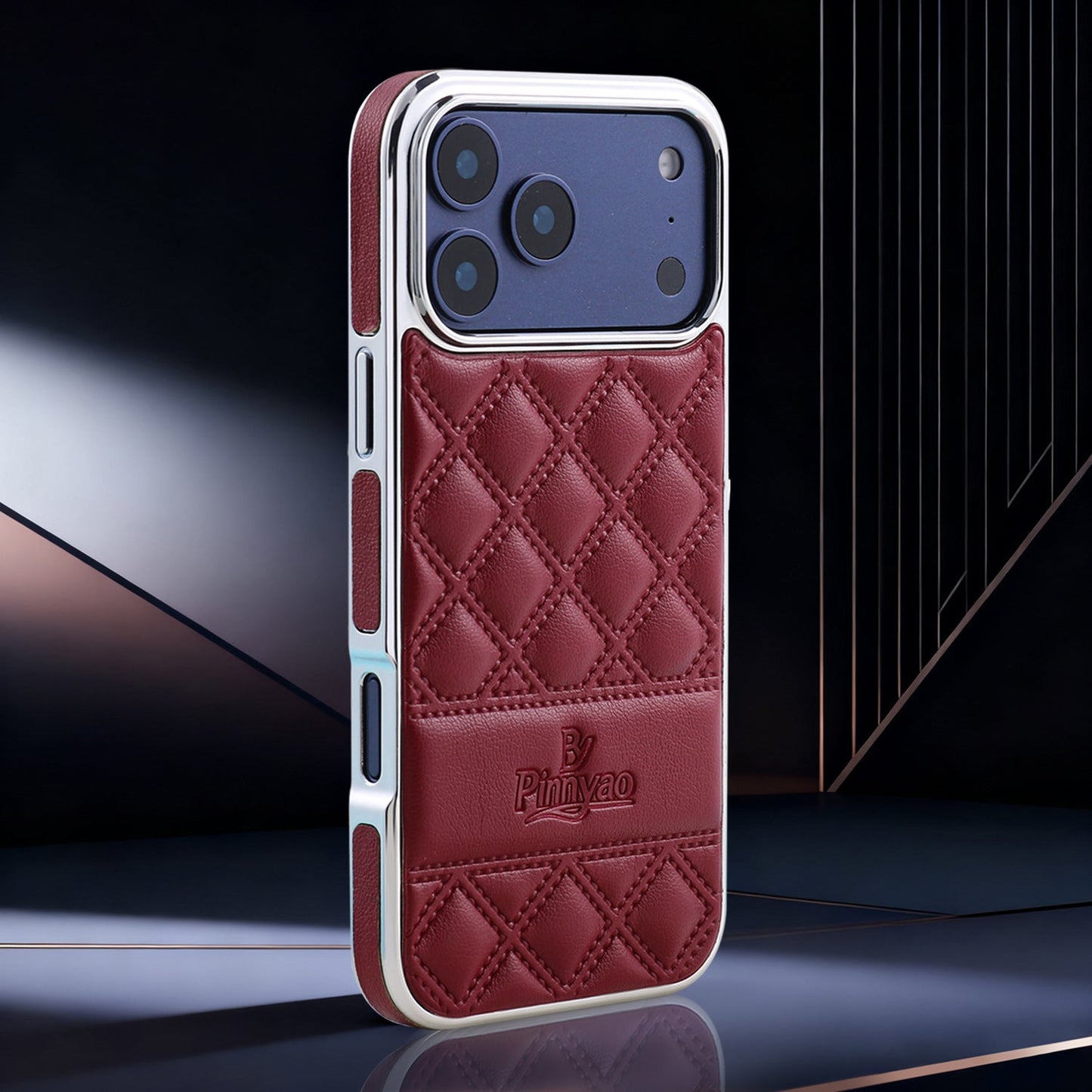 Leather three-sided Apple phone case