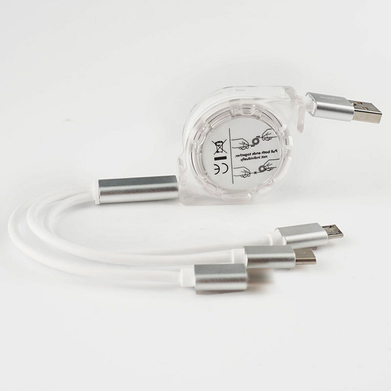 Creative gift three-in-one multi-function charging cable