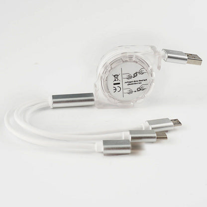 Creative gift three-in-one multi-function charging cable