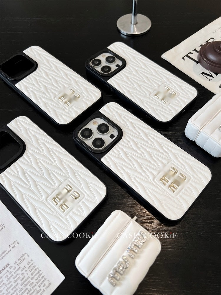 Sarung iPhone kulit ringkas yang bergaya 