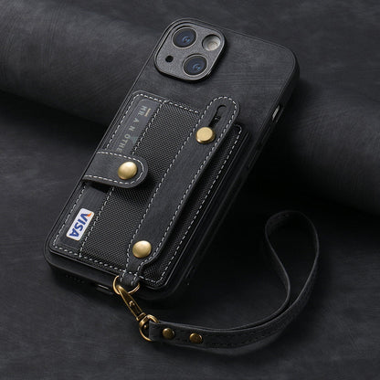 Sarung Kulit Slot Lanyard Gelang Tangan Sarung Telefon Apple 