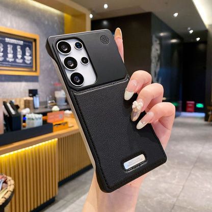 Borderless Aromatherapy Leather Magnetic Samsung Phone Case