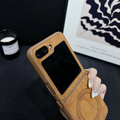 Sheep leather magnetic lanyard Z Flip phone case