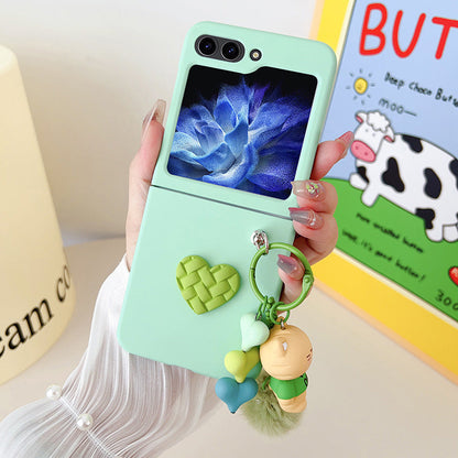 Diamond Heart Cartoon Samsung Z Flip Phone Case