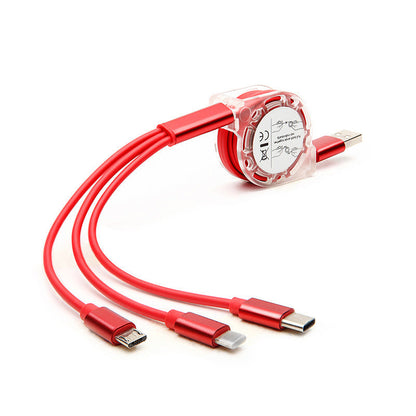 Creative gift three-in-one multi-function charging cable