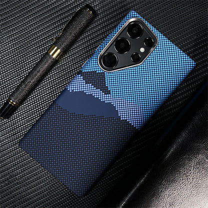 Luminous Kevlar Carbon Fiber Magnetic Samsung Phone Case