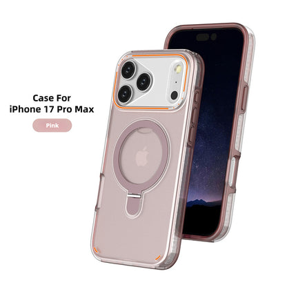 Frosted anti-drop magnetic stand Apple phone case